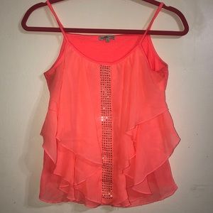 Spaghetti strap studded top